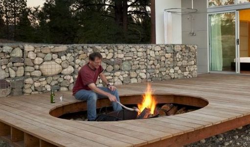 Gabion Outdoor Fire Pit Stone, Kitset Outdoor Fireplaces Nz
