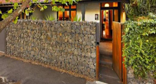 gabion stone fencing ideas