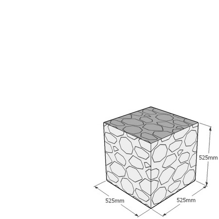 525mm gabion cube