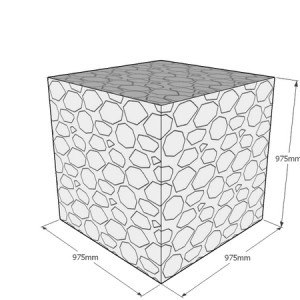 975mm gabion cube