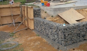 formwork to hold shape
